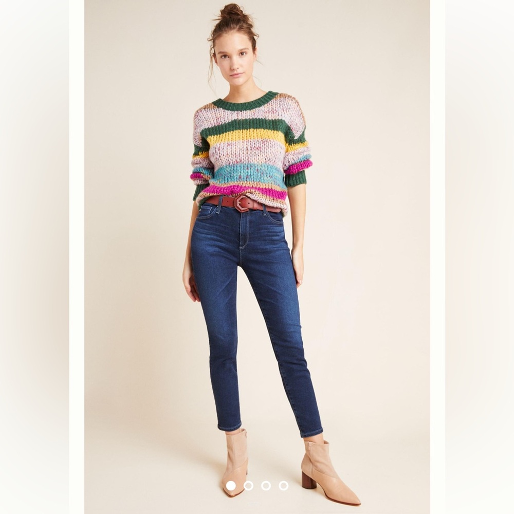 AG Adriano Goldschmied The Stevie Petite Slim Straight Jeans